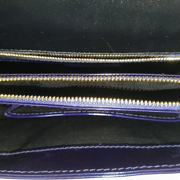 SERPENTI FOREVER Medium Patent Leather Blue