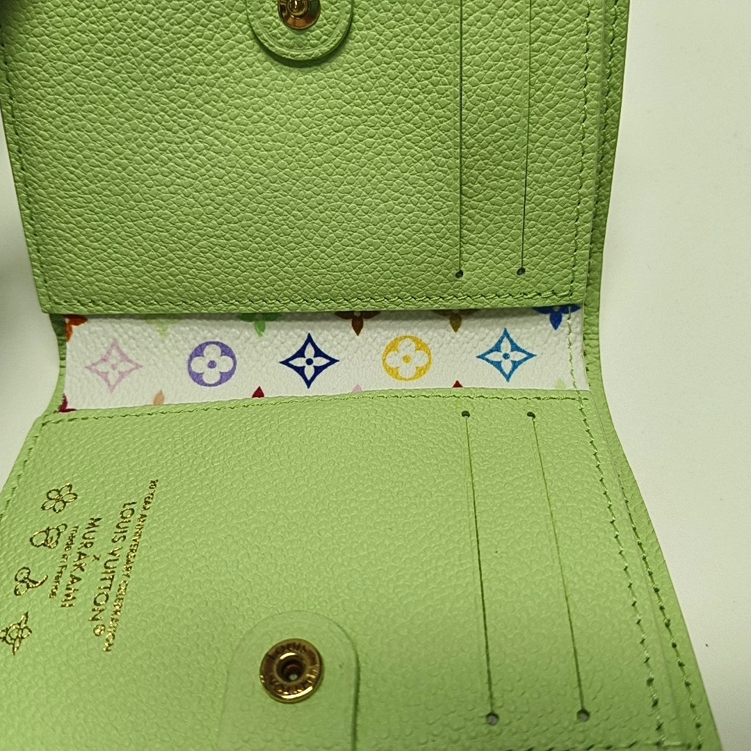 Monogram Calfskin Wallet Green