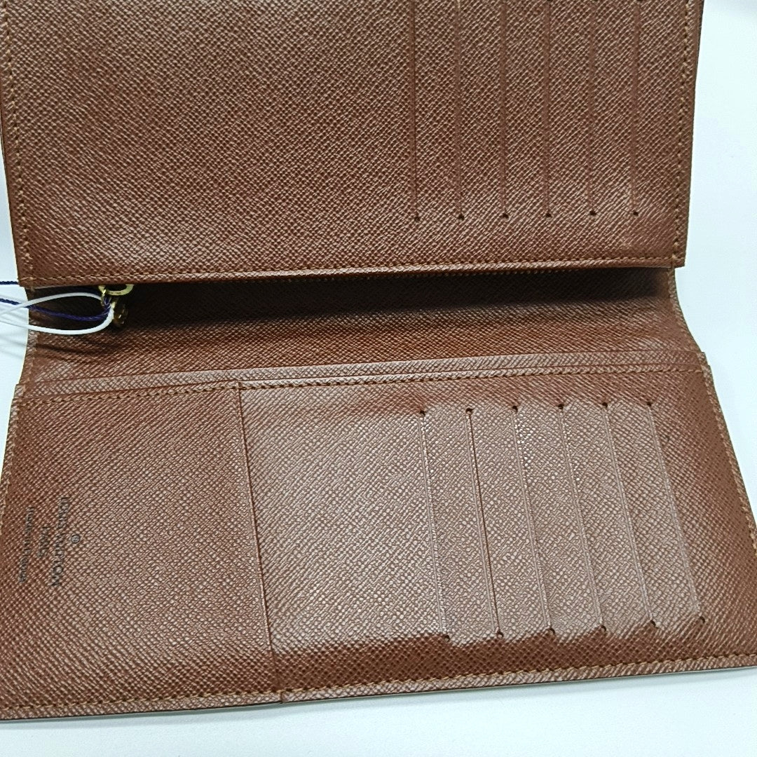 BRAZZA Monogram Coated Canvas Brown Wallet