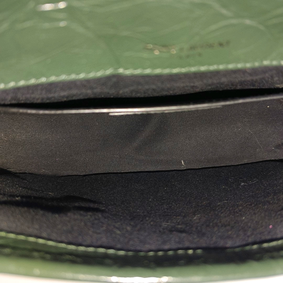 NIKI Small Chevron Calfskin Green