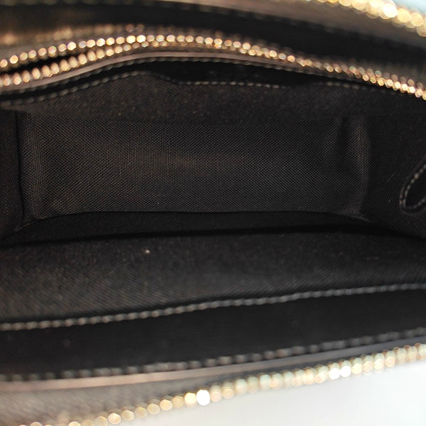 Monogram Coated Canvas Crossbody Bag Black