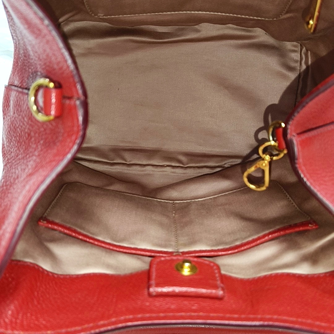 Bow Calfskin Red