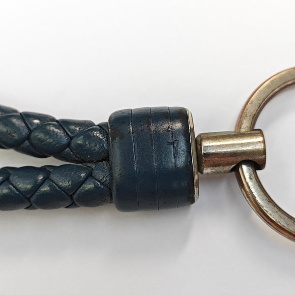 Leather Bag Charm Blue