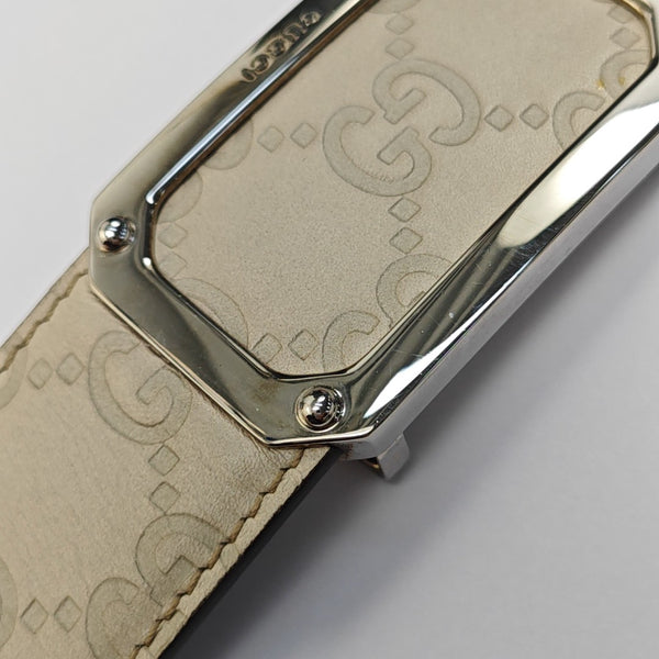 Leather Belt White