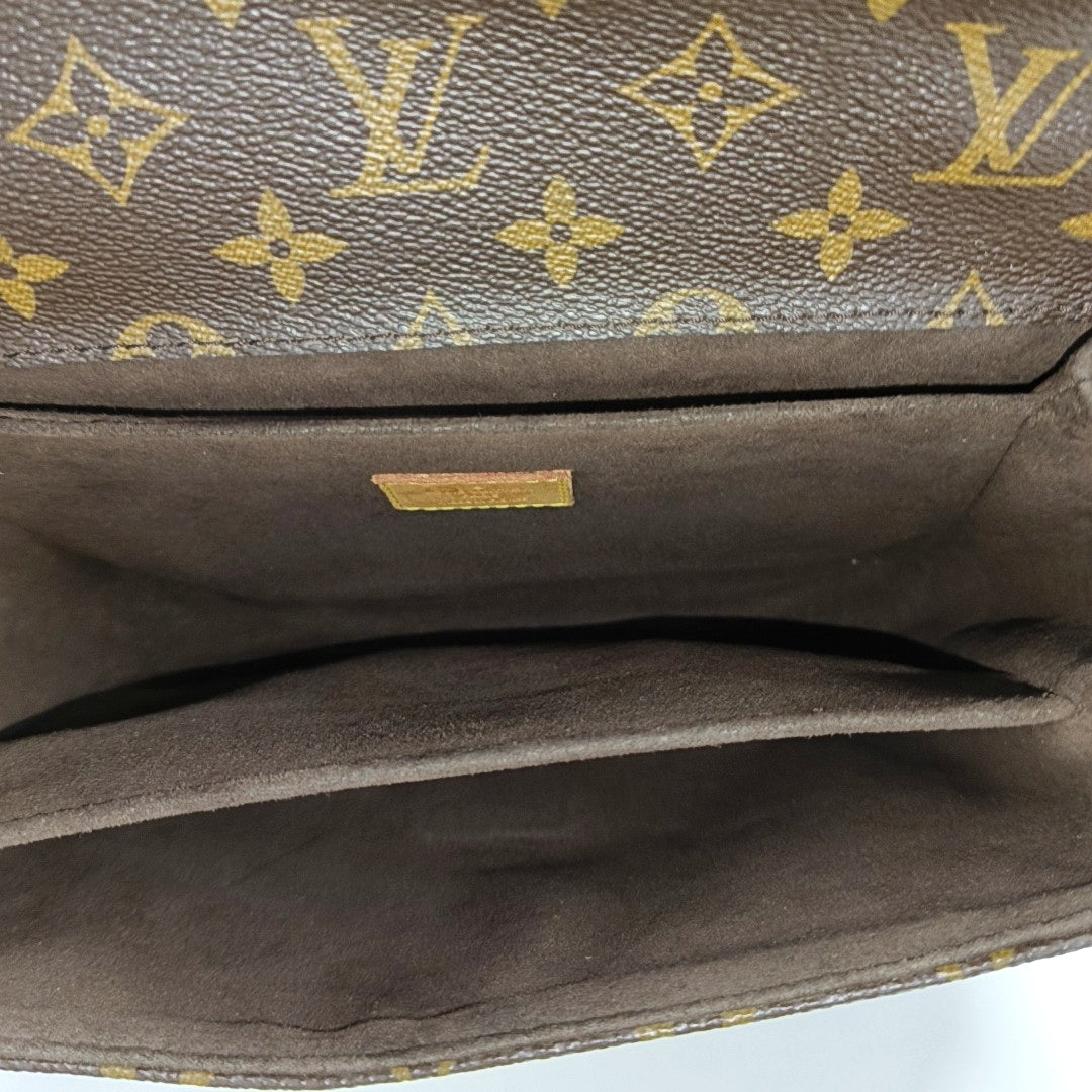 MÉTIS MM Monogram Coated Canvas Brown