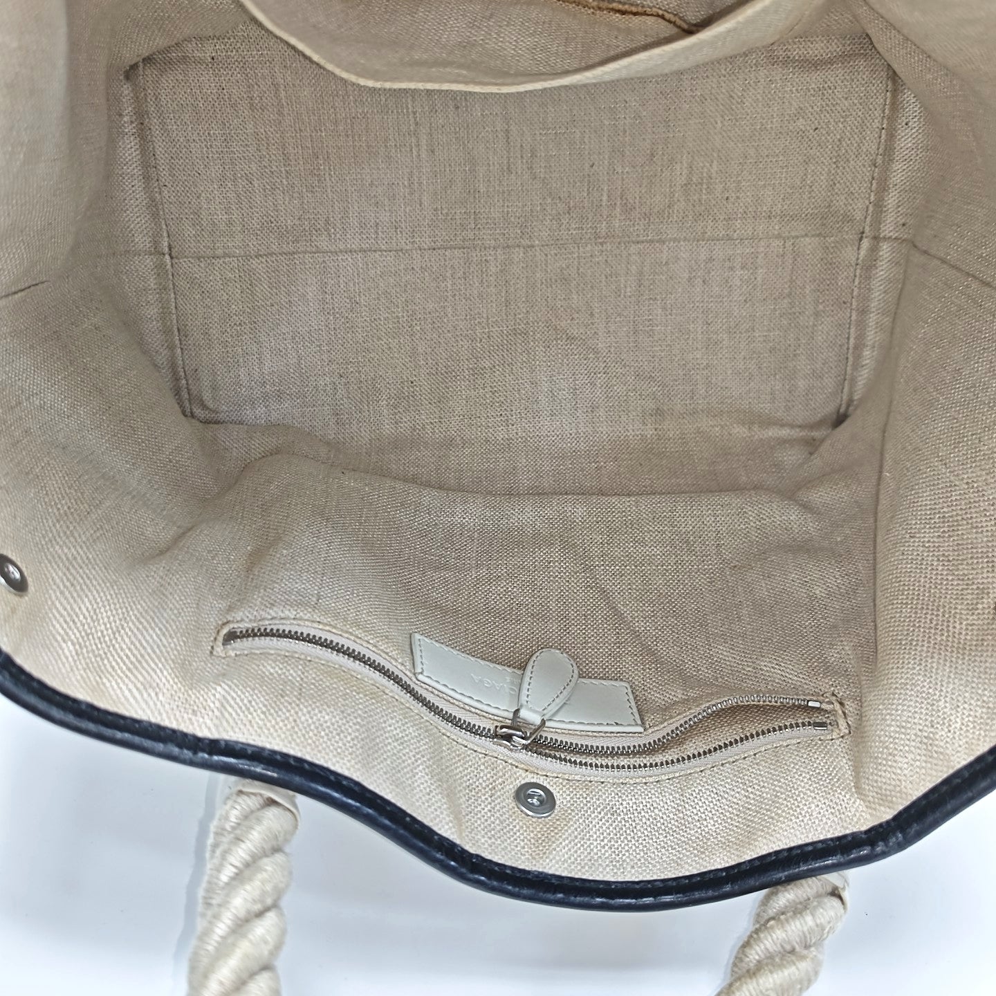 Calfskin Top Handle Bag White