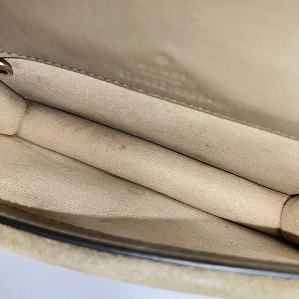 Dionysus Super Mini Monogram Coated Canvas Beige