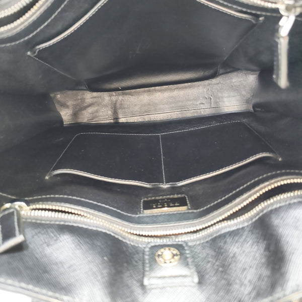 Saffiano Calfskin Tote Bag Black