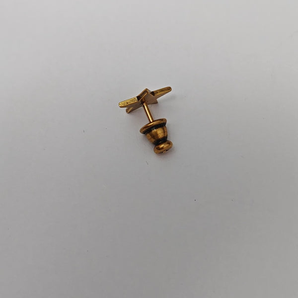 Metal Blue Stud Earrings
