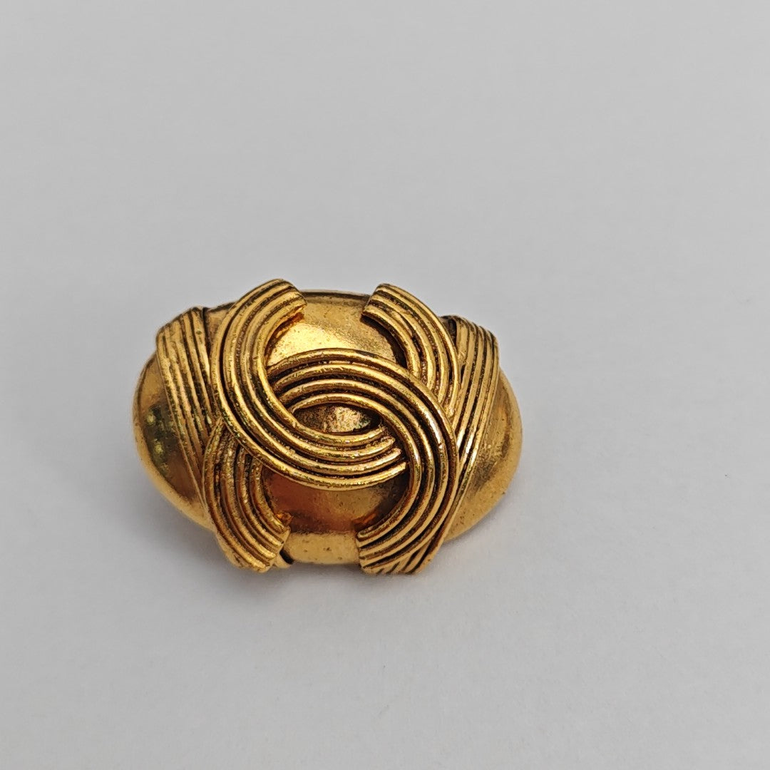 Metal Gold Clip On Earrings