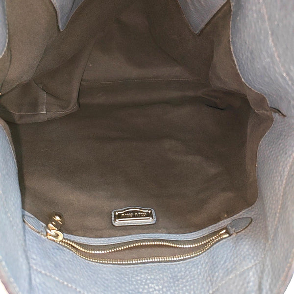 Calfskin Tote Bag Blue
