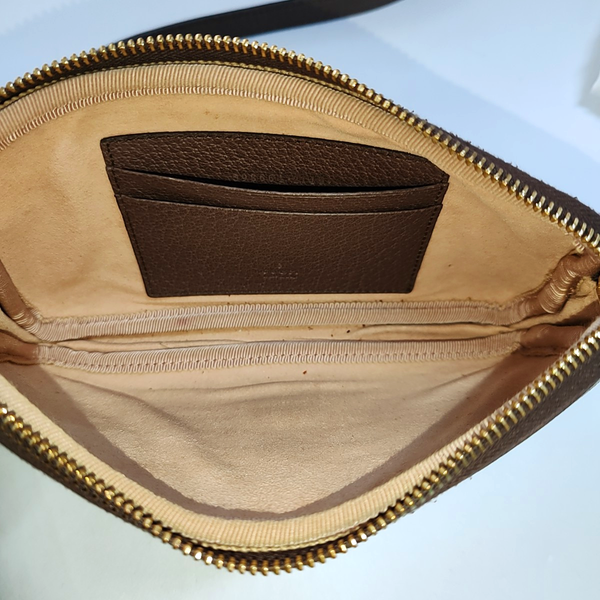 Ophidia Mini Monogram Coated Canvas Beige