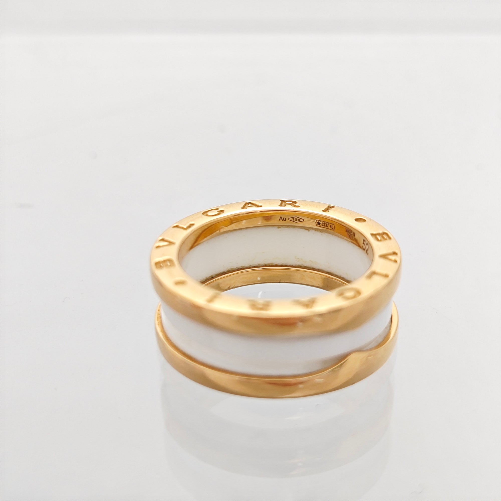 B.ZERO1 18k Rose Gold Ring EU 52