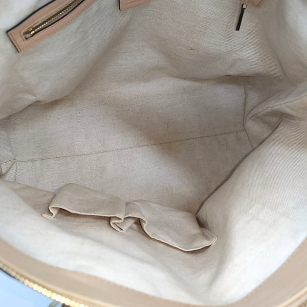 Monogram Canvas Tote Bag Large Pink