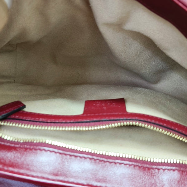 GG Marmont Acolchado Mediano, Lona Monogram Negro