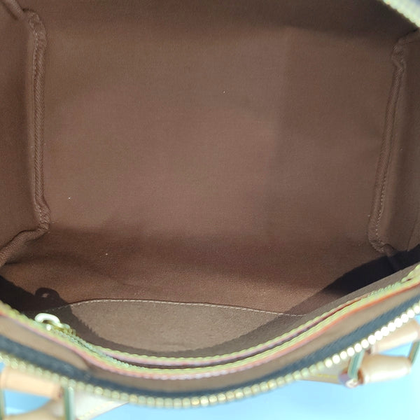 SPEEDY 30 Monogram Coated Canvas Brown