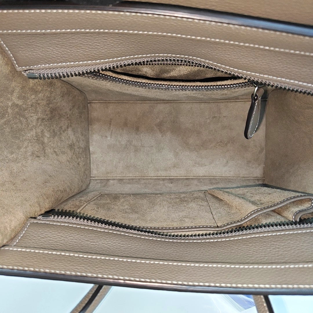 LUGGAGE Quilted Calfskin Gray