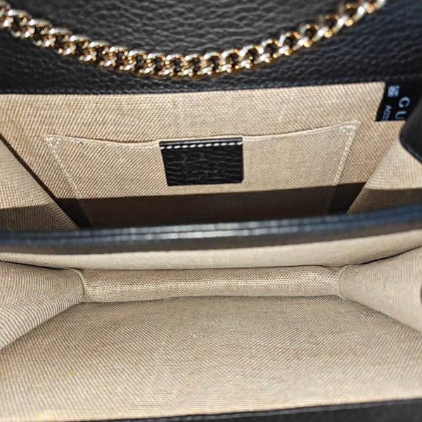 Authenticated pre-owned  Interlocking G Small Calfskin Black - Shoulder Bag at Looply