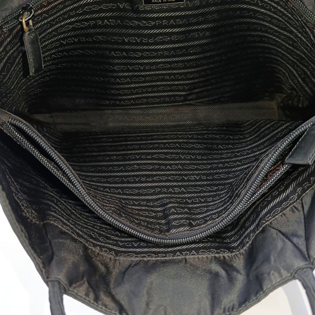 Nylon Shoulder Bag Black
