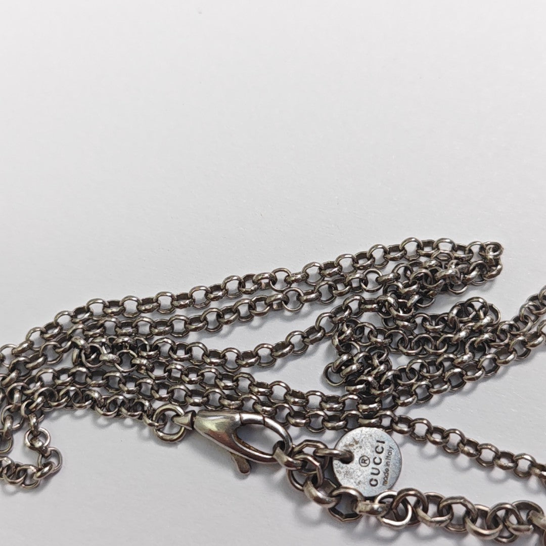 Interlocking G 925 Sterling Silver Necklace