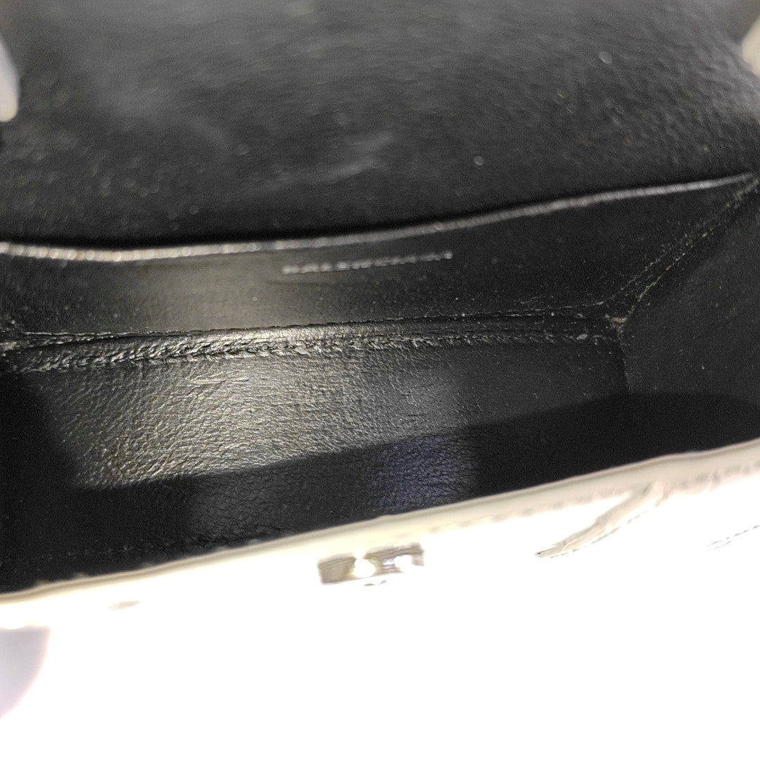 Hourglass Mini Calfskin Silver