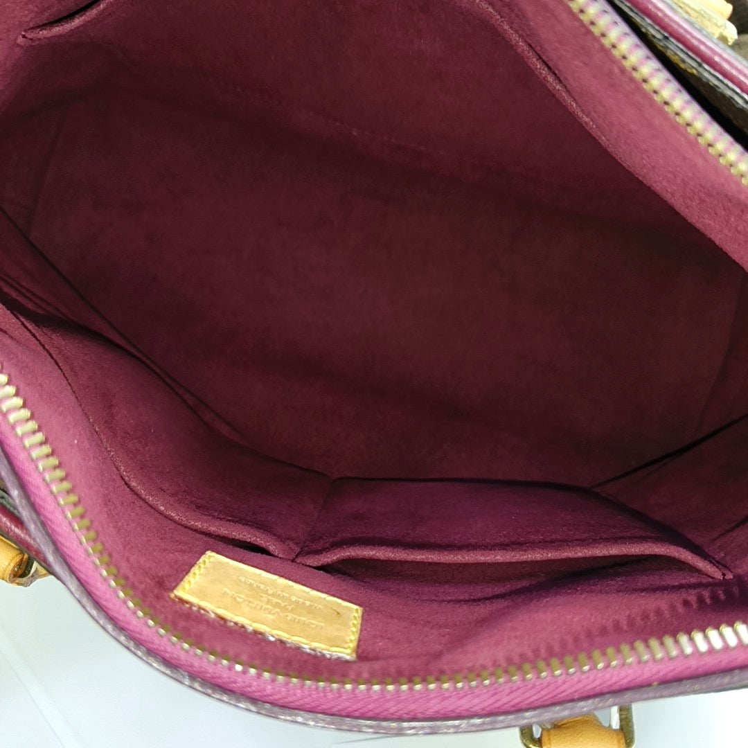 PALLAS Monogram Coated Canvas Brown