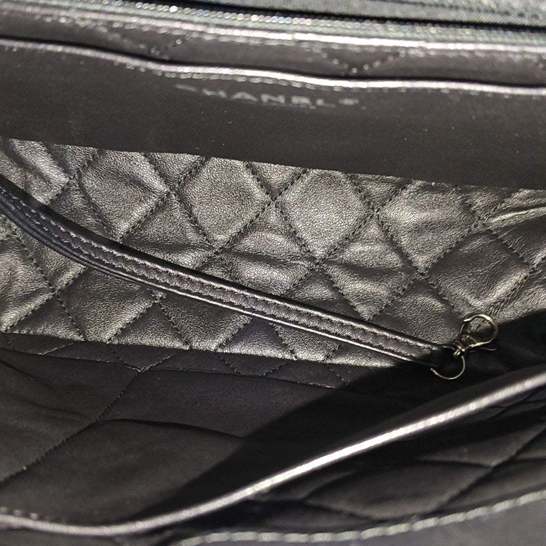 LUXURY TOP Quilted Calfskin Black