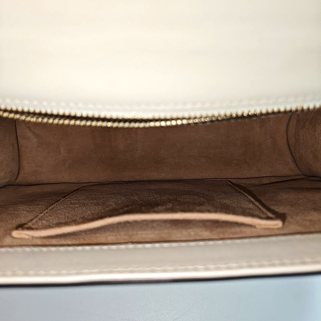 Sylvie Small Calfskin White