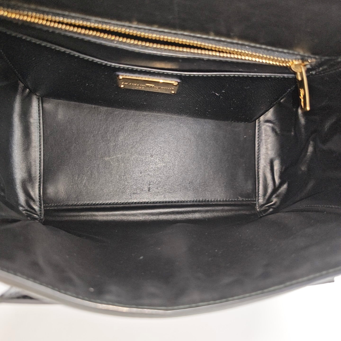 Calfskin Shoulder Bag Medium Black