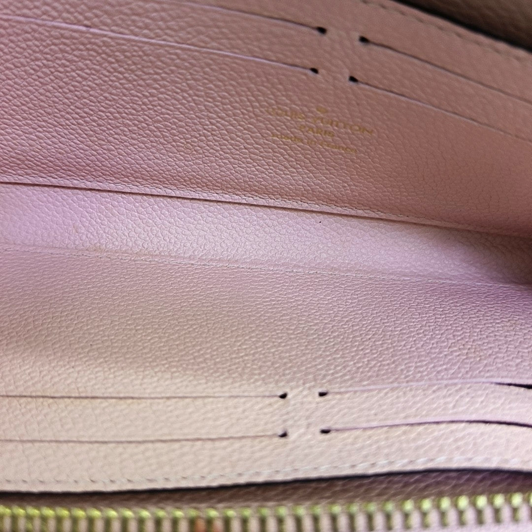 CLÉMENCE Monogram Calfskin Pink Wallet