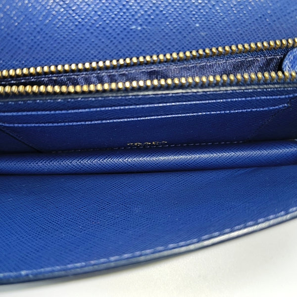 Saffiano Calfskin Shoulder Bag Blue