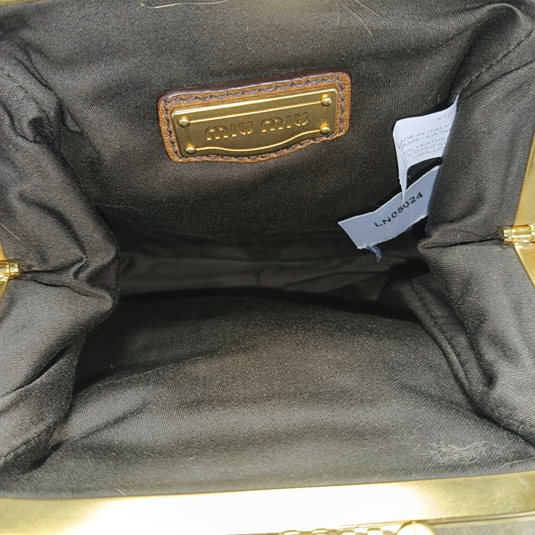 Special Material Shoulder Bag Brown