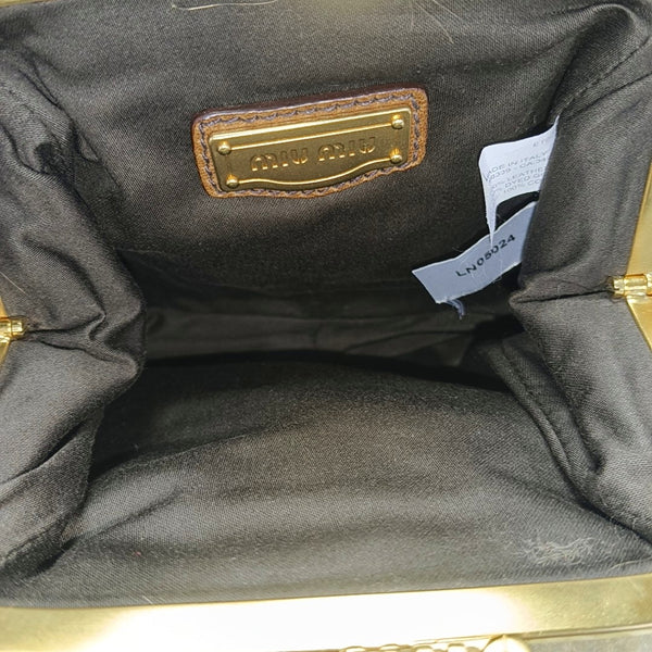 Special Material Shoulder Bag Brown