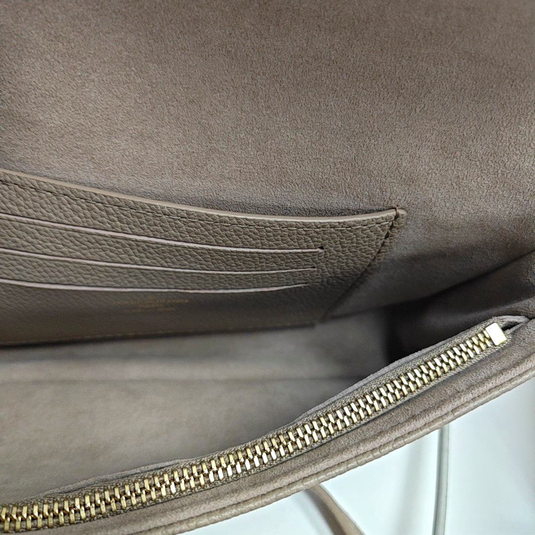 IVY Monogram Calfskin Gray