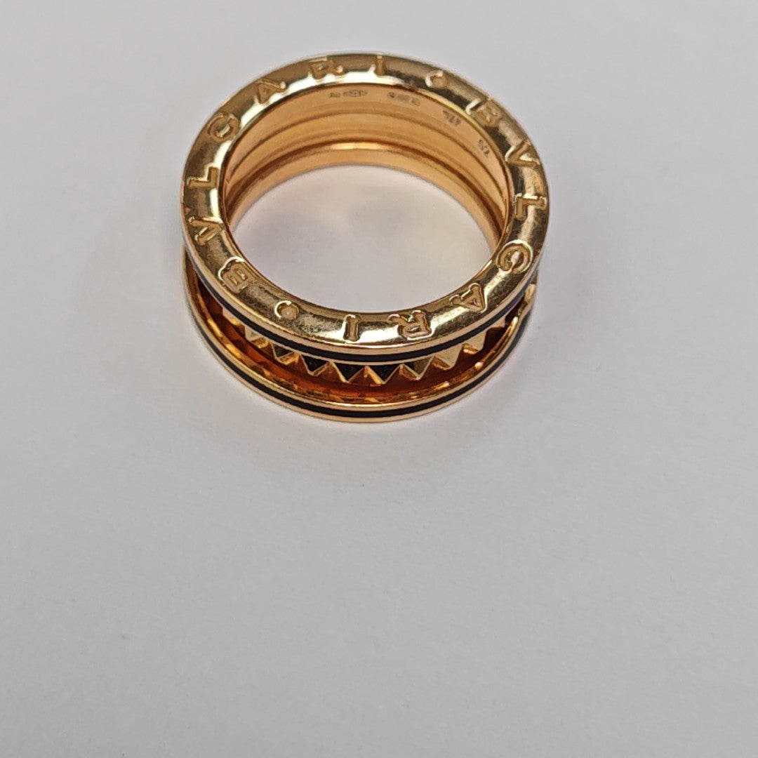 B.ZERO1 18k Rose Gold Ring EU 52