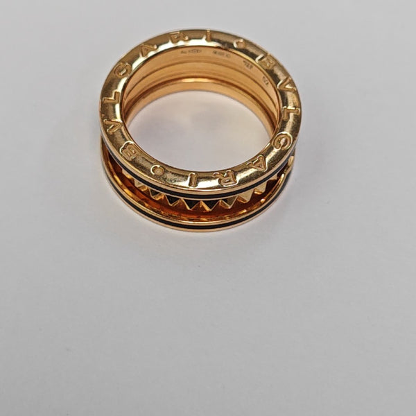 B.ZERO1 18k Rose Gold Ring EU 52