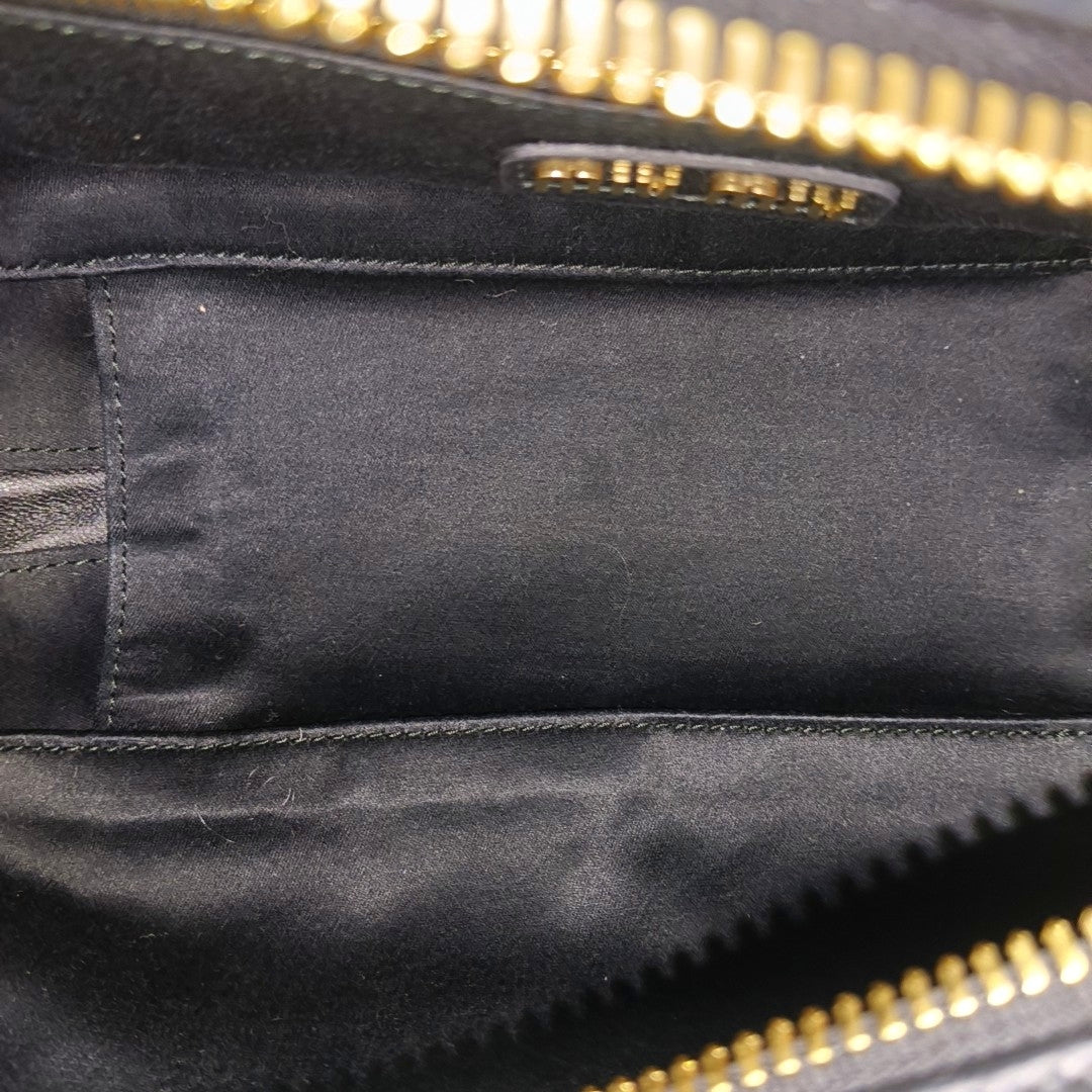 Arcadie Matelassé Large Quilted Lambskin Black