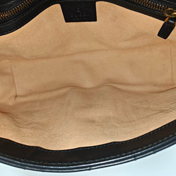 GG Marmont Medium Quilted Calfskin Black