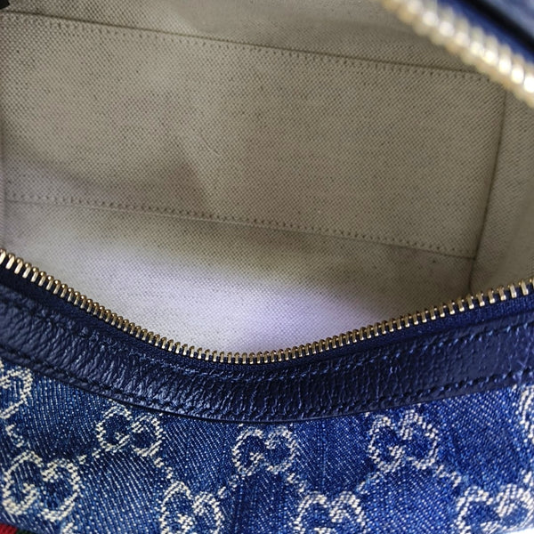 Ophidia Mini Monogram Denim Blue