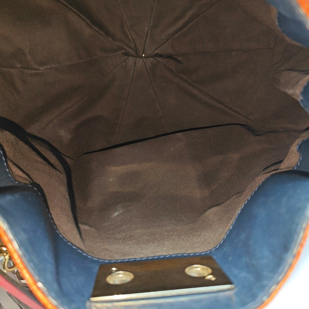 Calfskin Shoulder Bag Orange