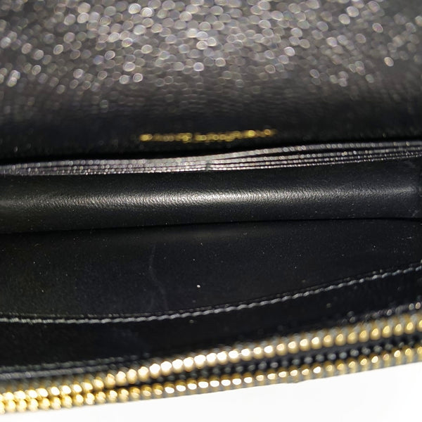 MONOGRAM Chevron Calfskin Black