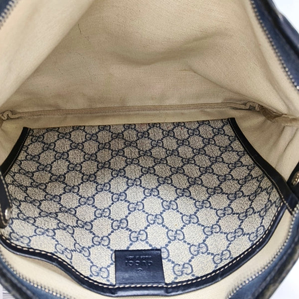 Monogram Coated Canvas Shoulder Bag Blue
