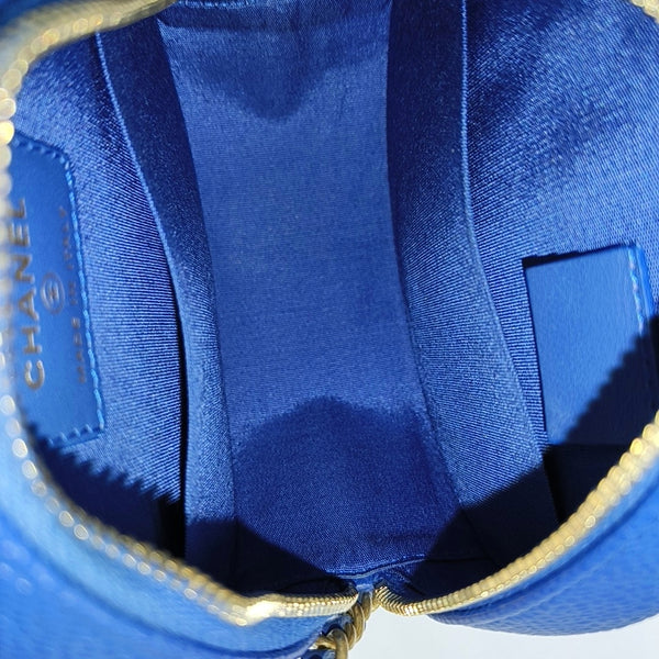 FILIGREE Mini Quilted Grained Calfskin Blue