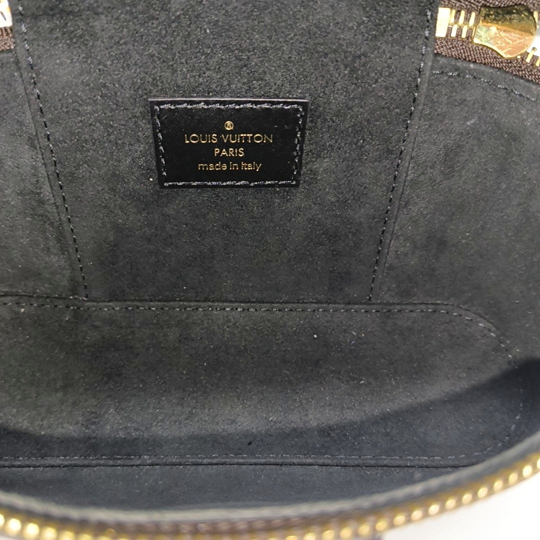 Vanity Chain Pouch Monogram Coated Canvas Brown