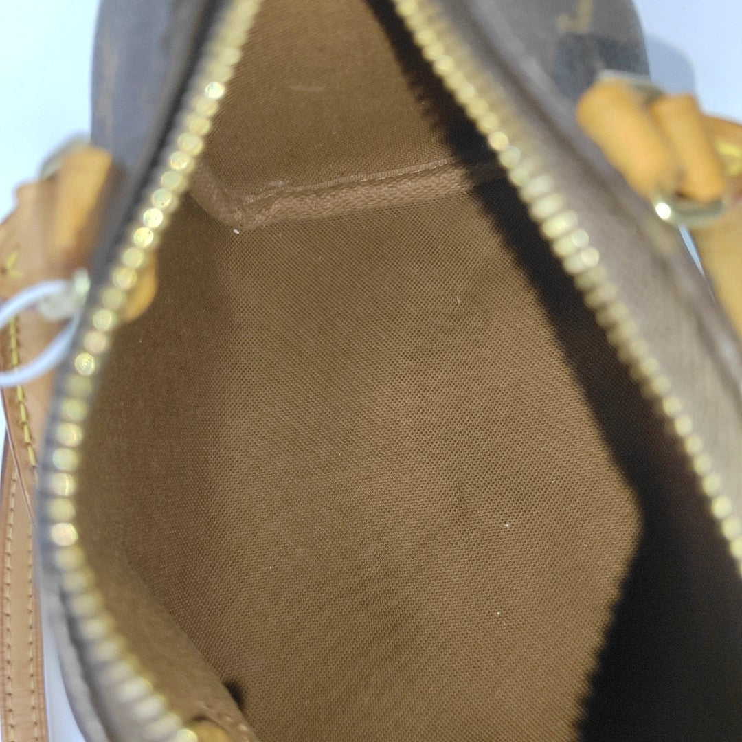 SPEEDY Nano Monogram Coated Canvas Brown