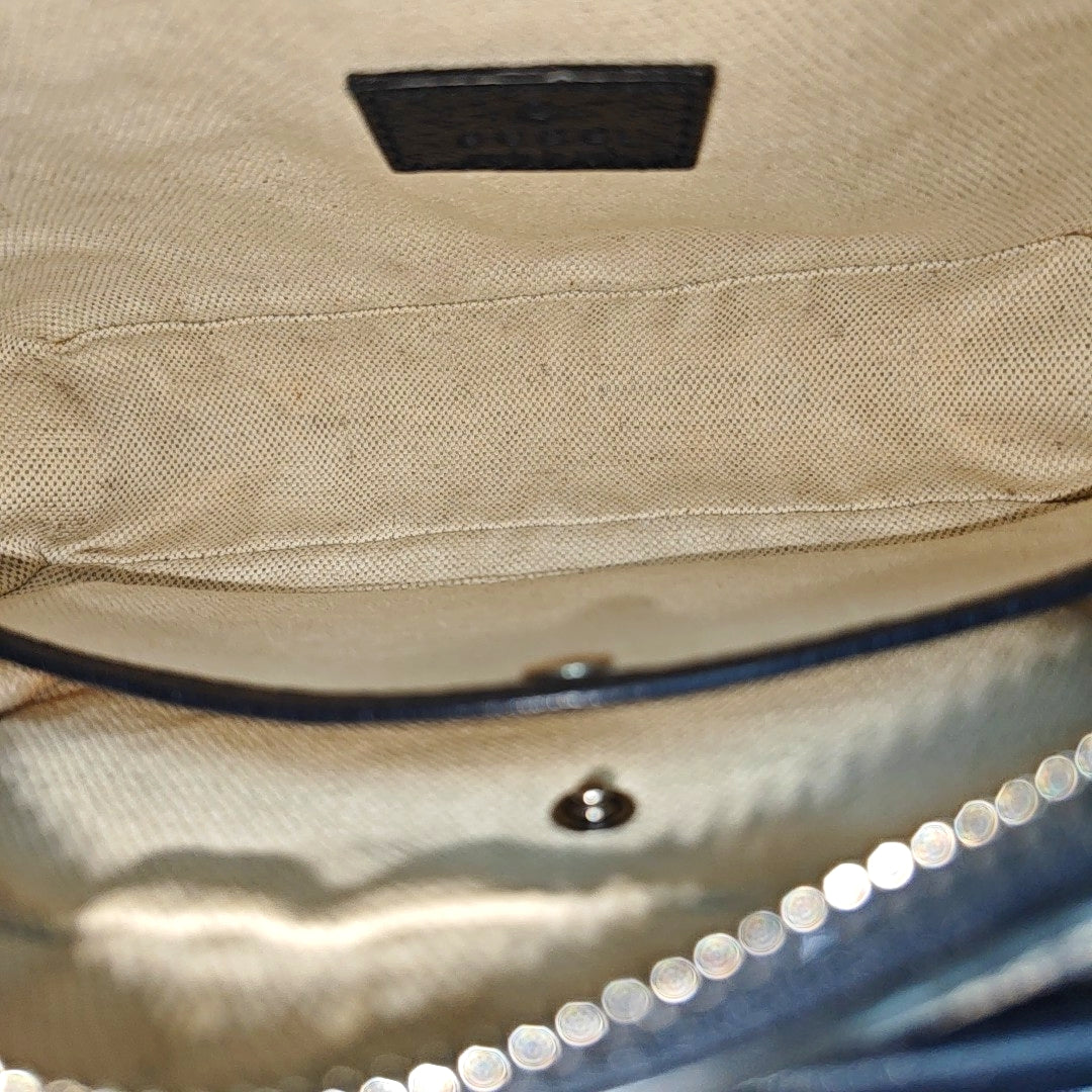 GG Supreme Mini Monogram Coated Canvas Beige