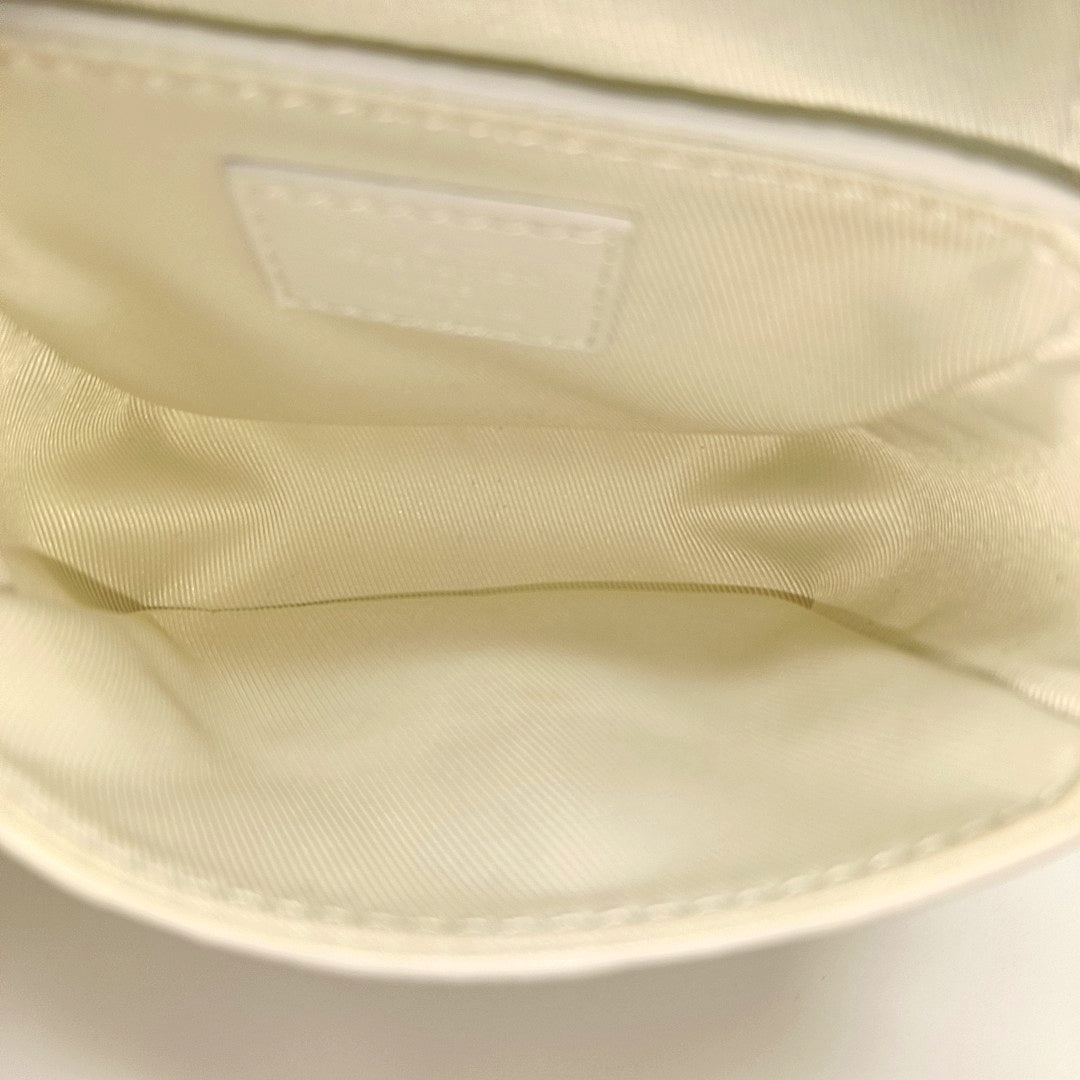 S LOCK Monogram Calfskin White