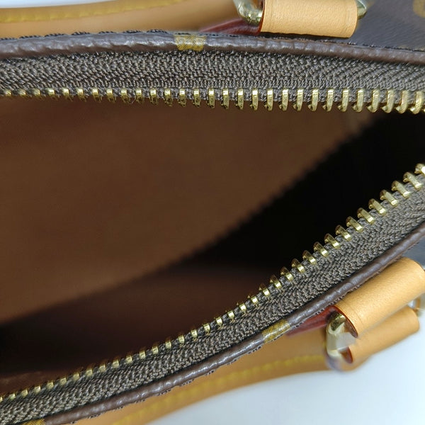 SPEEDY Nano Monogram Coated Canvas Brown