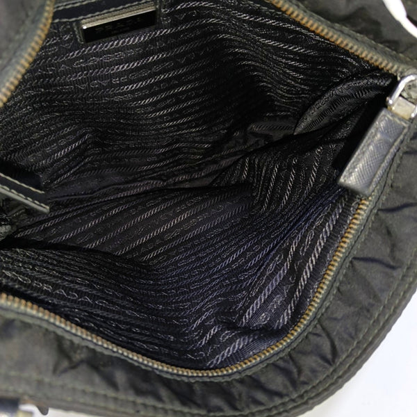 Bolso bandolera de nailon, nailon negro