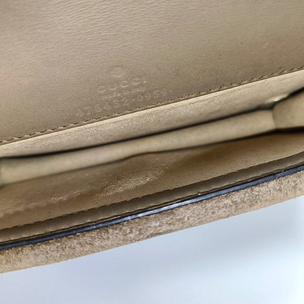 Dionysus Super Mini Monogram Coated Canvas Beige